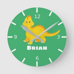 Personalize Your Own Dinosaur  Square Wall Clock