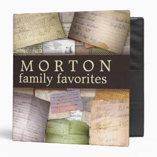 Personalize your own family recipe binder
