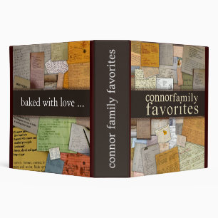 Personalize your own family recipe binder