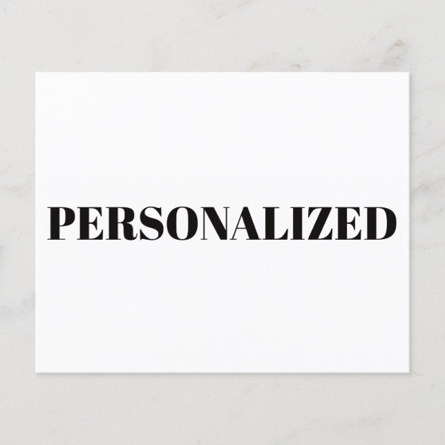 Personalize Your Own Flyer (Front)