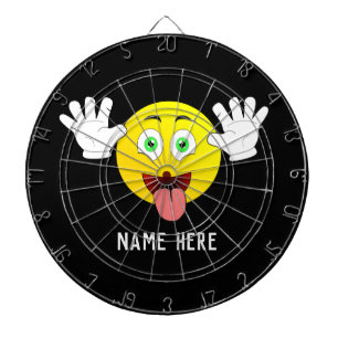 Personalize Your Own Funny Emoji Dart Board