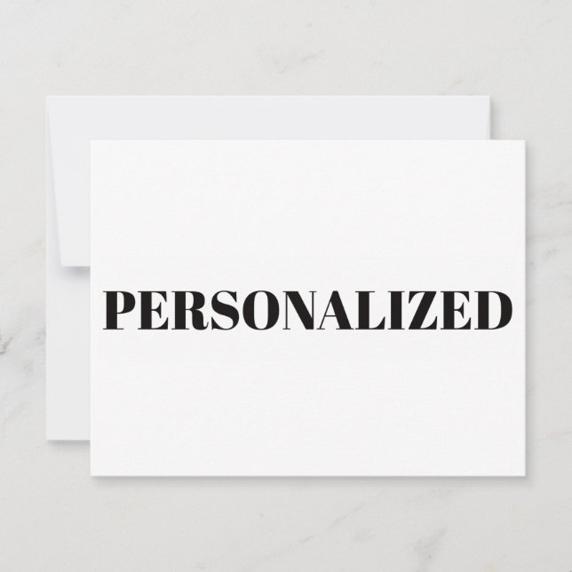 Personalize Your Own Invitation (Front)