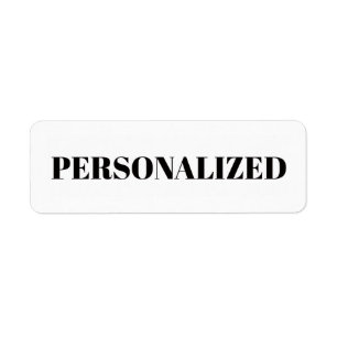 Personalize Your Own Label