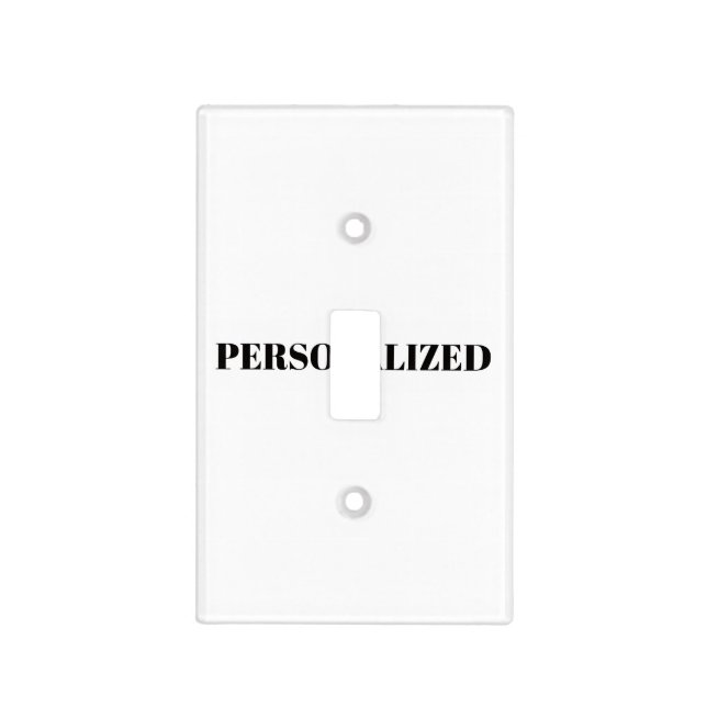 Personalize Your Own Light Switch Cover (Front)