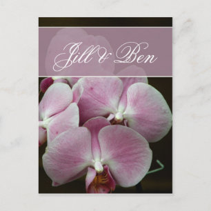 Personalize your own orchid design postcard