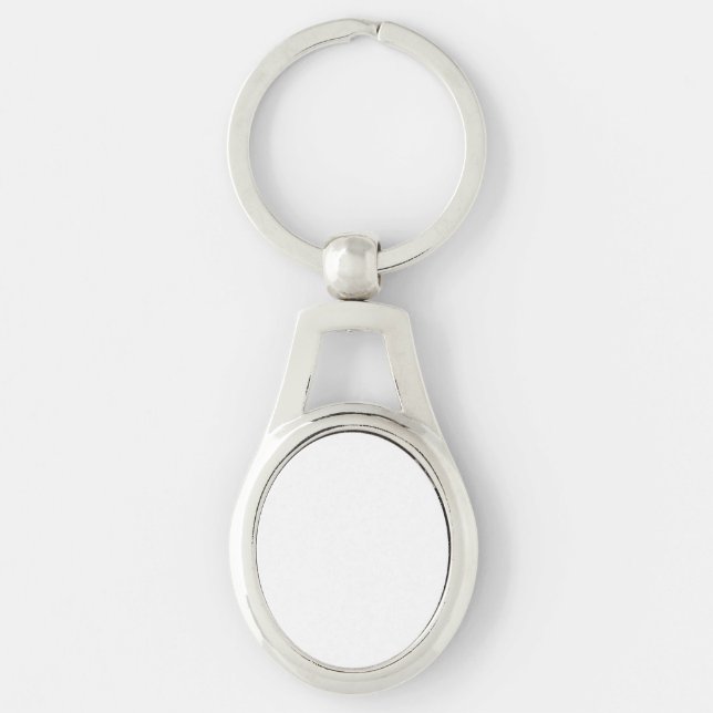 Personalize Your Own Oval Metal Keychain (Front)