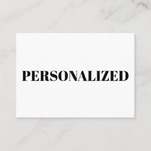Personalize Your Own Place Card