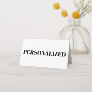 Personalize Your Own Place Card