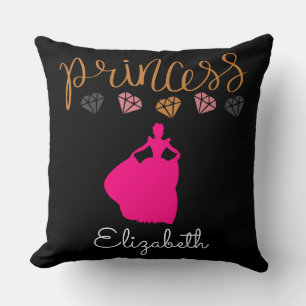 Personalize Your Own Princess Throw Pillow