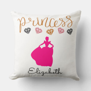 Personalize Your Own Princess Throw Pillow