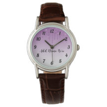 Personalize Your Own Purple Dripping Glitter Watch