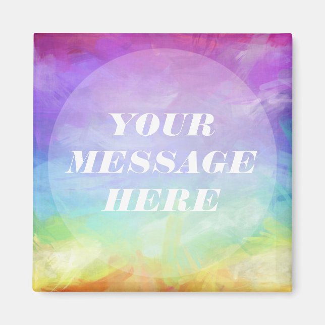 Personalize your own Rainbow   Magnet (Front)