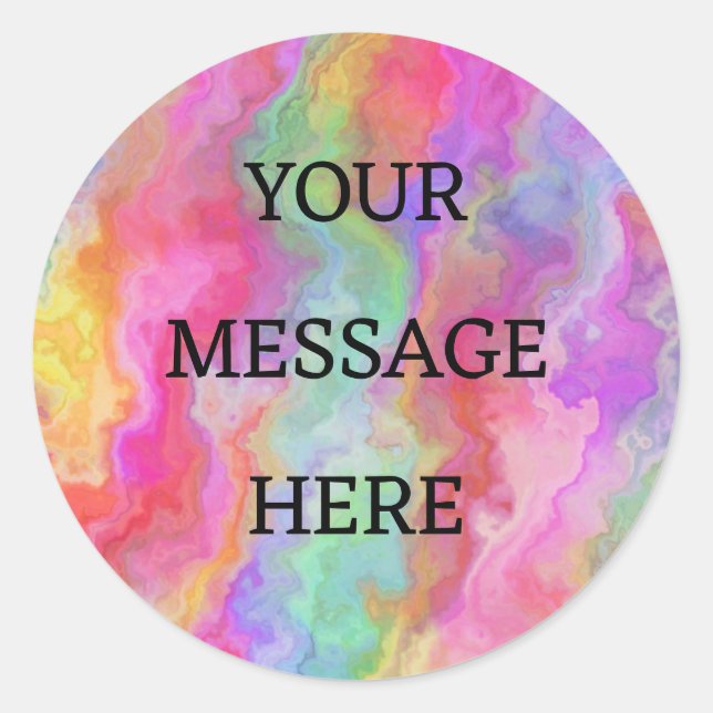 Personalize your own Rainbow  Stickers (Front)