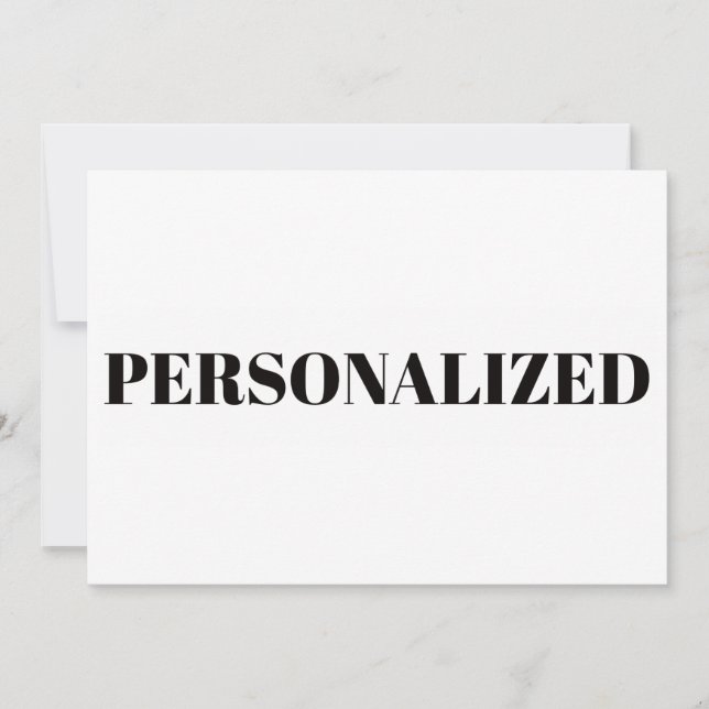 Personalize Your Own Save The Date (Front)