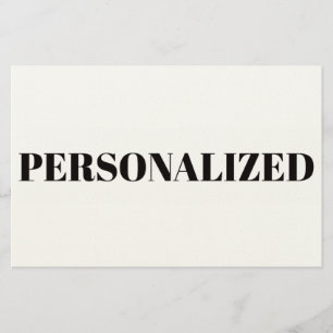 Personalize Your Own Stationery