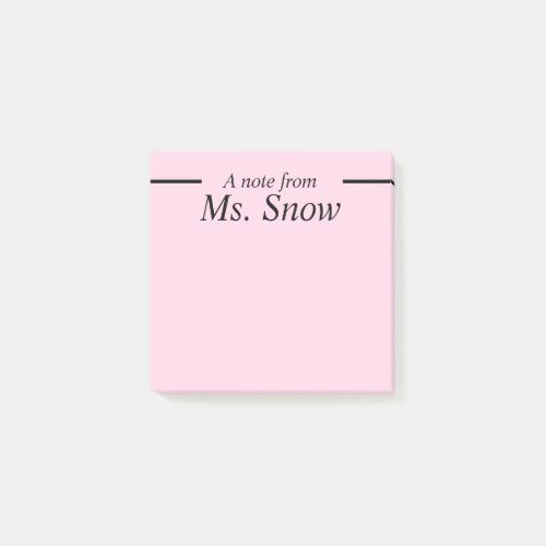 Personalize your own sticky notes _ Pink