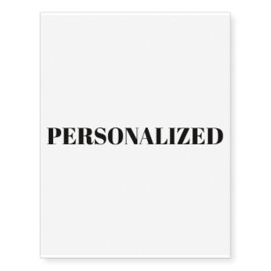 Personalize Your Own Temporary Tattoos