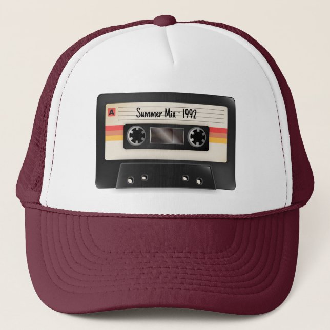 Personalize your own trucker hat - Mixtape vibes (Front)