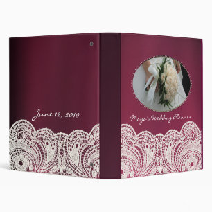 Personalize your own Wedding Planner 3 Ring Binder