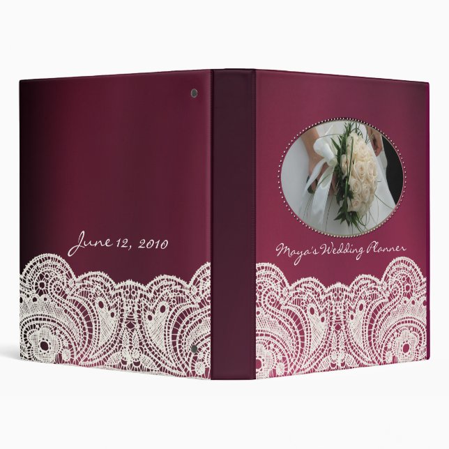 Personalize your own Wedding Planner 3 Ring Binder (Background)