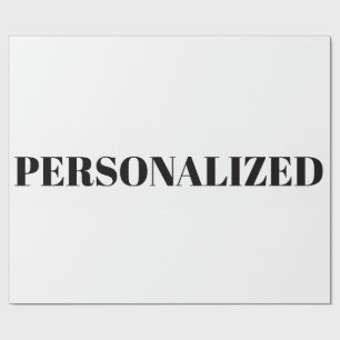 Personalize Your Own Wrapping Paper