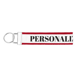 Personalize Your Own Wrist Keychain