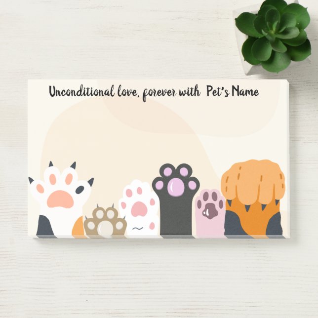 Personalize Your Pet Lover's Post-it Note (Office)