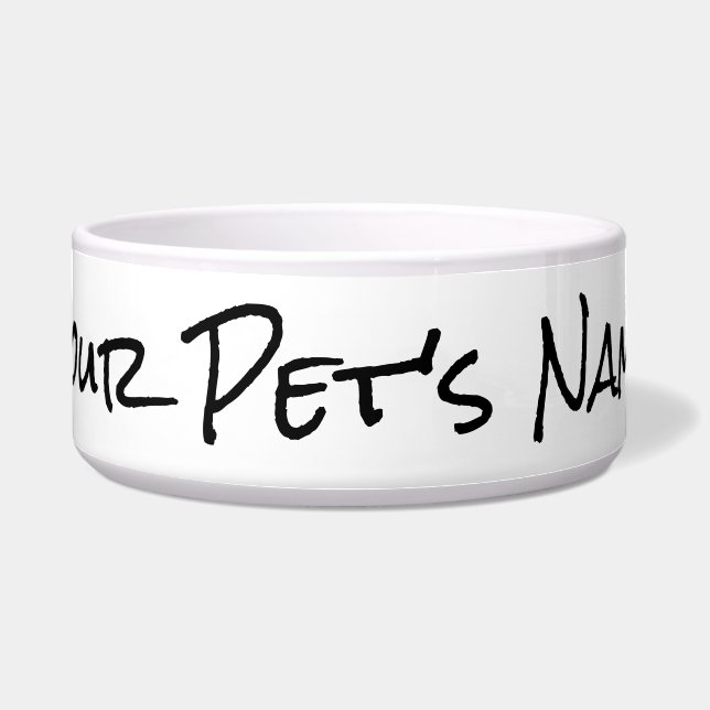 personalize your pet's bowl with name (Front)