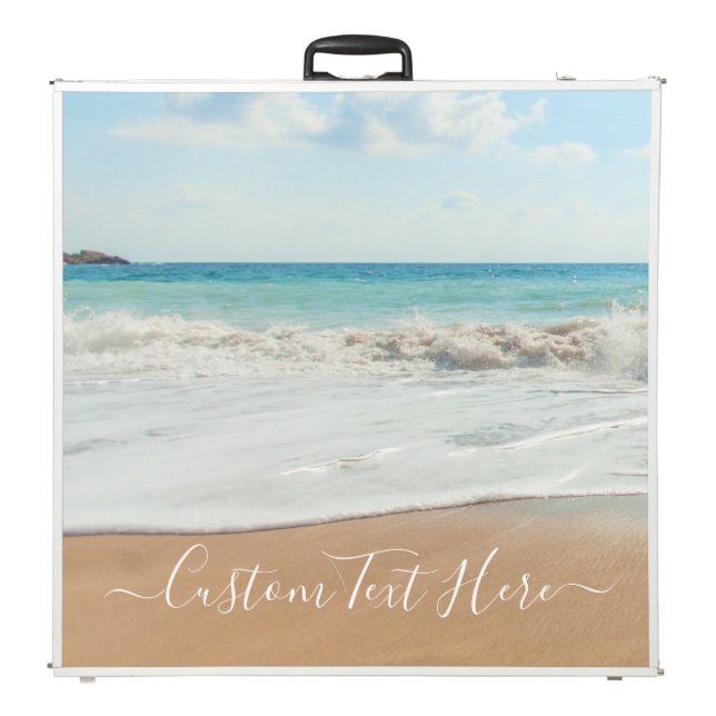 Personalize Your Photo Beer Pong Table Custom Text (Folded)