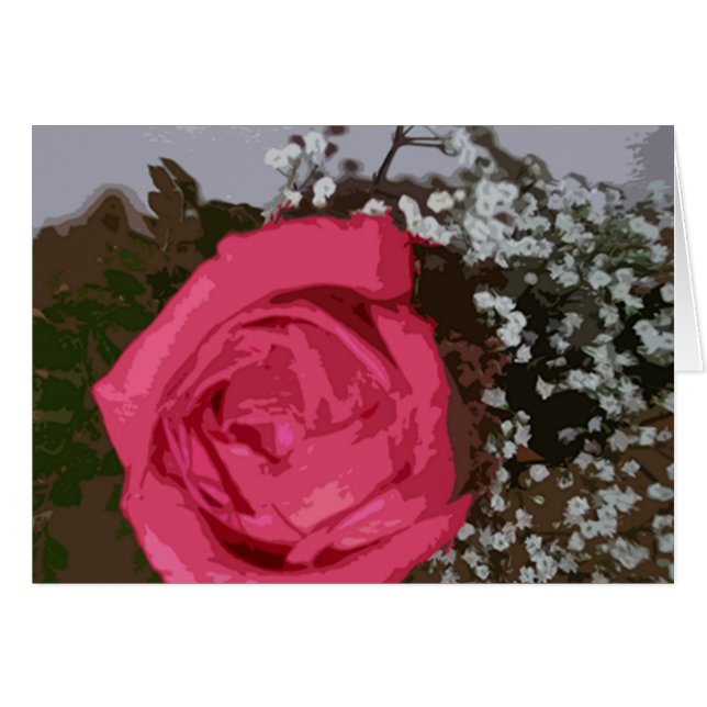 Personalize Your Rose Card (Front Horizontal)