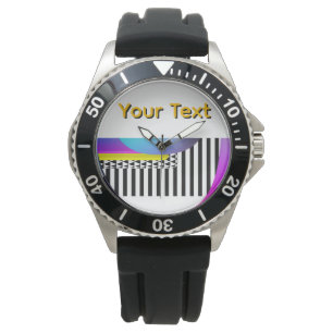 Personalize Your Text Piano Keys Men Teens White Watch