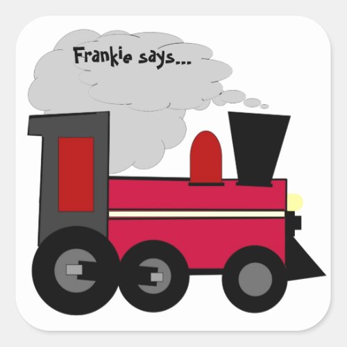 Personalize Your Train Sticker