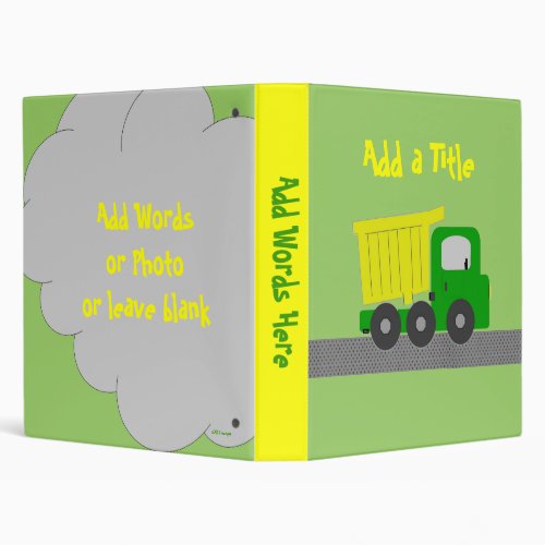 Personalize your Truck Binder