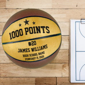 Personalized 1000 Points Gift for Players Basketball