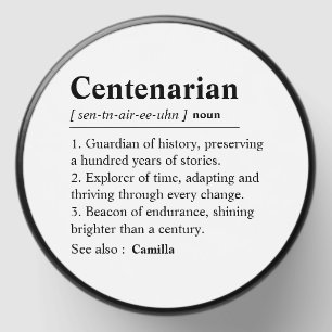 Personalized 100th Birthday, Custom 100 Year Old Mini Candle Favors