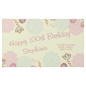Personalized 100th Birthday Fancy Modern Floral Assorted Chocolates (Front)