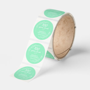 Personalized 100th Birthday Party Classic Round Sticker