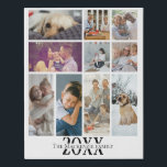 Personalized 10 Photo and Text Family Collage Faux Canvas Print<br><div class="desc">Make a Personalized Photo keepsake wall art  - Faux Wrapped Canvas Print from Ricaso - add your own 10 photos and text - photo collage keepsake gifts for family,  friends or for yourself.</div>