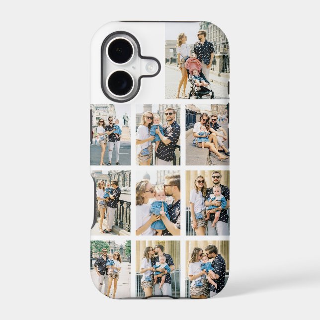 Personalized 10 Photo Collage Case-Mate iPhone Case (Back)