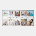 Personalized 10-Photo Collage Desk Mat | Zazzle
