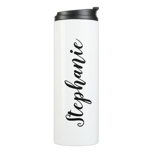 Personalized 10_Pin Bowling Lane Diagram  Script Thermal Tumbler