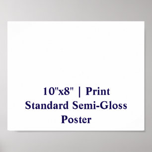 Personalized 10"x8" Standard Semi-Gloss Poster