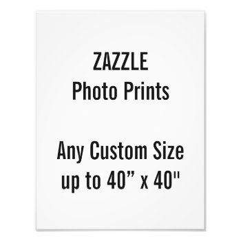 Personalized 10” X 13" Photo Print  Or Custom Size by ZazzleDesignBlanks at Zazzle