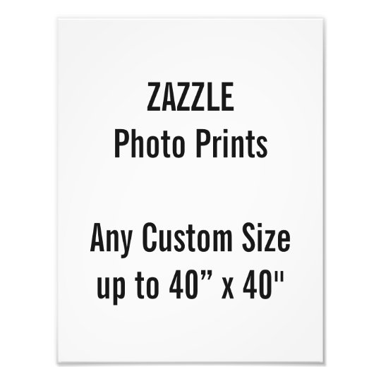 Personalized 10” x 13" Photo Print, or custom size