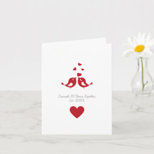 Personalized 10 Years Together Anniversary Card