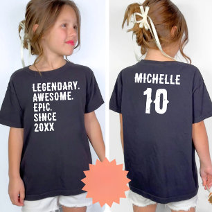 Personalized 10th 11th 12th 13th 14th 15 Birthday T-Shirt