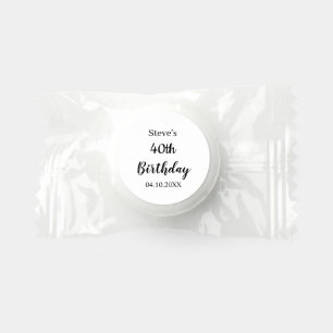 Personalized 10th 20th 30th 40th 50 Birthday Party Life Saver® Mints