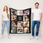 Personalized 11 Photo Collage Fleece Blanket Personalized 11 Photo Collage Fleece Blanket