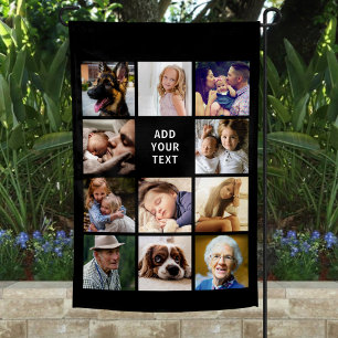 Personalized 11 Photo Collage Garden Flag