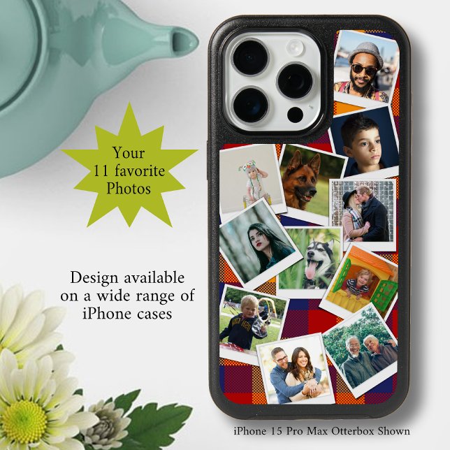 Personalized 11 Photo Collage iPhone 15 Pro Max Case (Creator Uploaded)